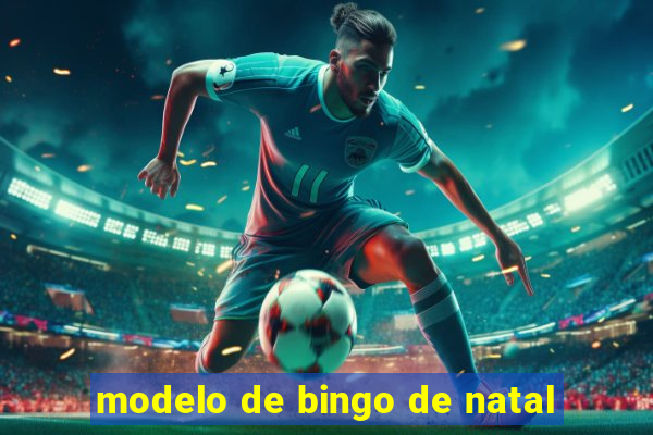 modelo de bingo de natal